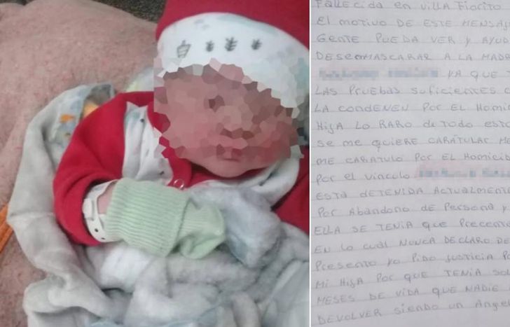 El hombre que está detenido por el crimen de su hija escribió una carta para pedir justicia.