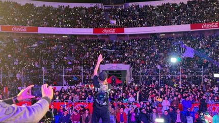 Lleno total en La Paz, Bolivia.