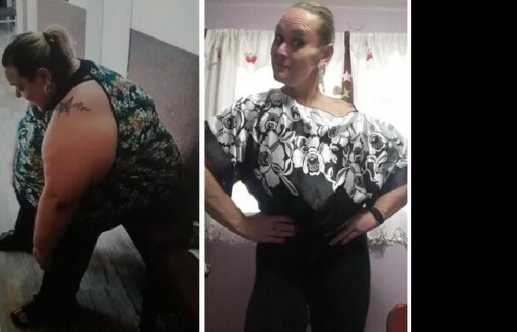 Hoy pesa 75 kilos, pero contó que estuvo cuatro años postrada en una cama por su sobrepeso.