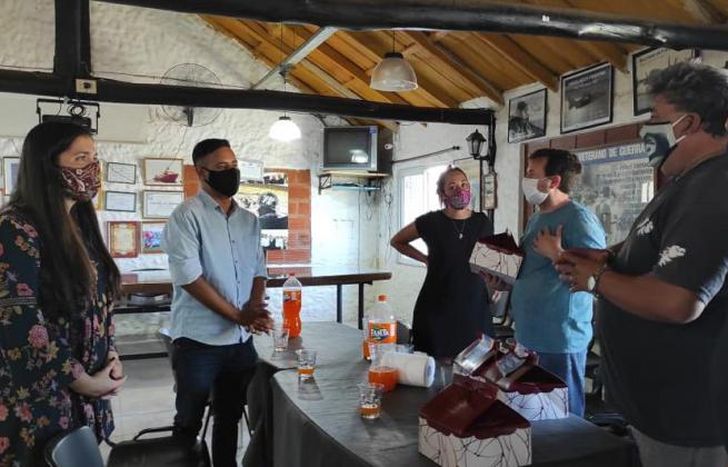 Encuentro junto a los Veteranos de Malvinas.