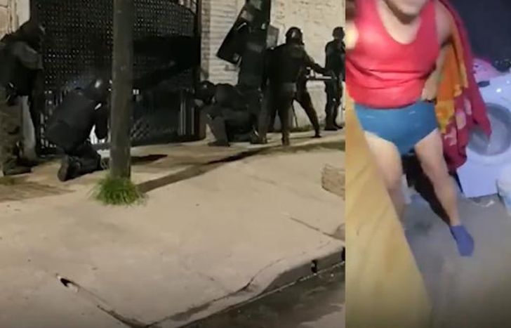 Imágenes del video difundido.