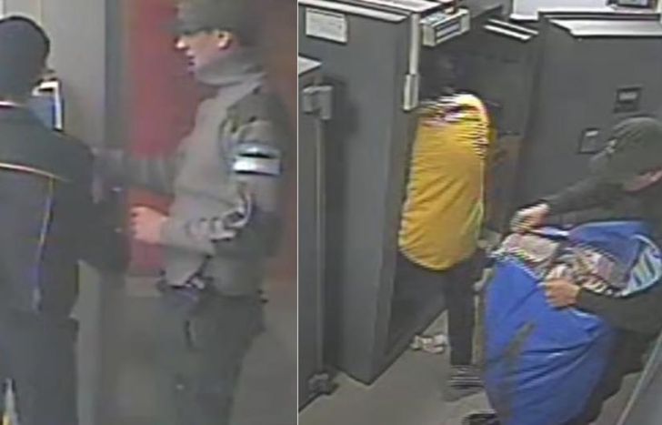 El robo quedó registrado en las cámaras de seguridad del banco.