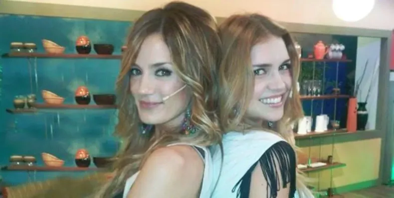 Paula Chaves y Zaira Nara, en otros tiempos. 