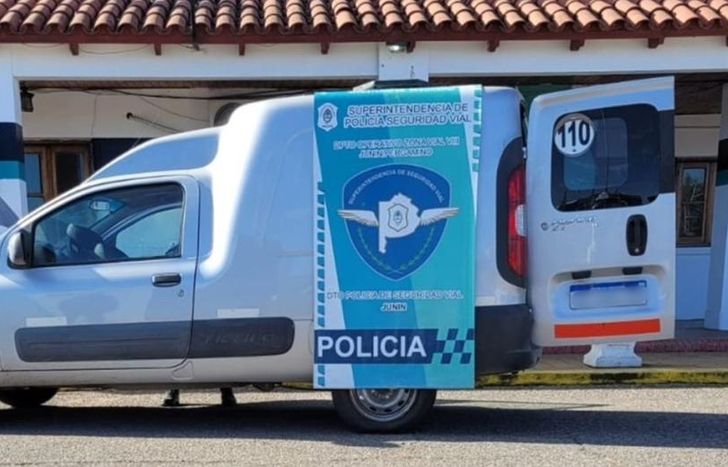 La camioneta recuperada.