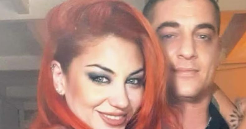 Lowrdez de Bandana y su novio.