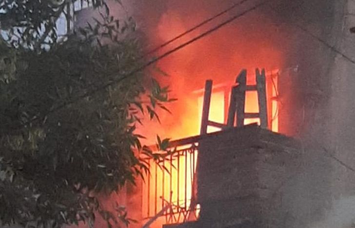 Era una casa de dos pisos que quedó totalmente devastada.