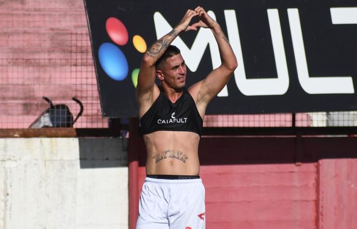 Haberkorn celebró su primer gol en Lomas.
