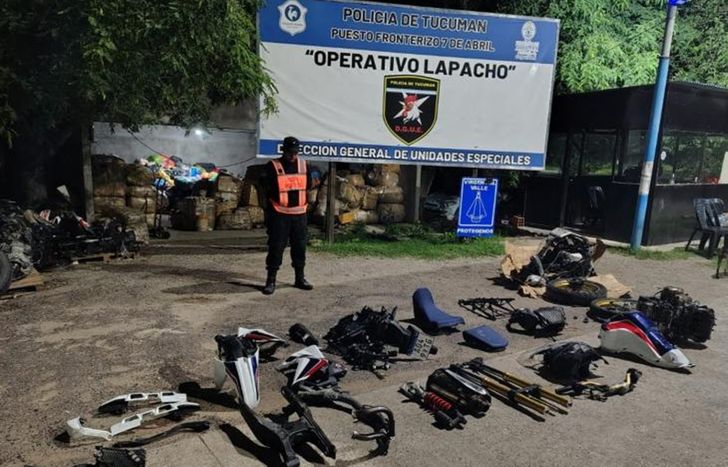 Las motopartes estaban en un camión que se dirigía a Jujuy.