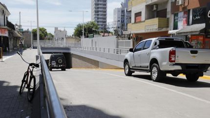 El bajo nivel mejoró el tránsito y la seguridad en la zona.