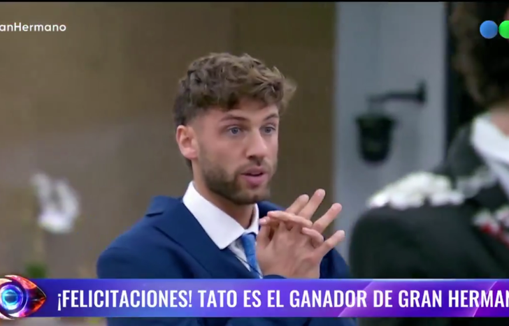 Santiago Tato Algorta es el ganador de Gran Hermano.