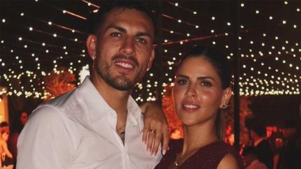 Leandro Paredes y Camila Galante. Leandro Paredes y Camila Galante.