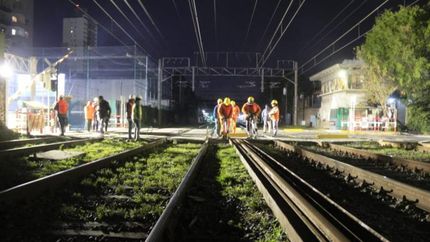 En los últimos días hubo trabajos de noche.