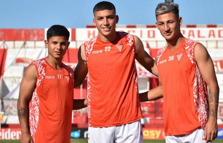 Pérez, Ferré y Maldonado, tres de los juveniles del plantel.