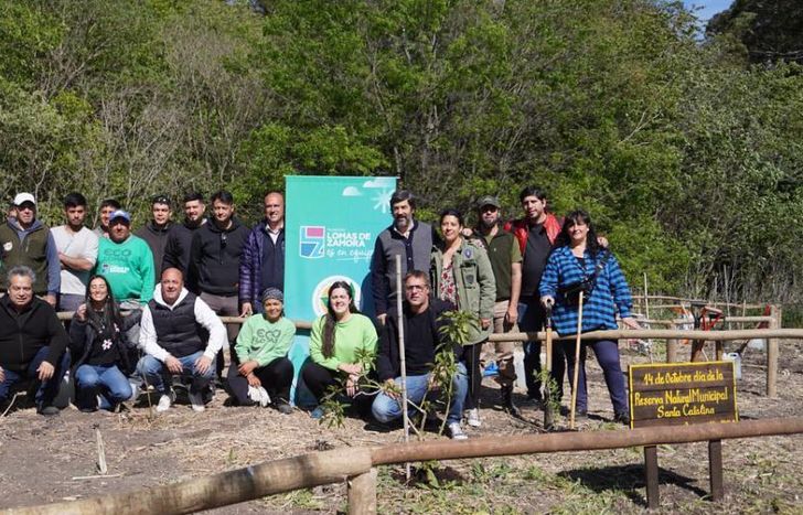 Plantaron especies nativas para avanzar con la restauración del predio.
