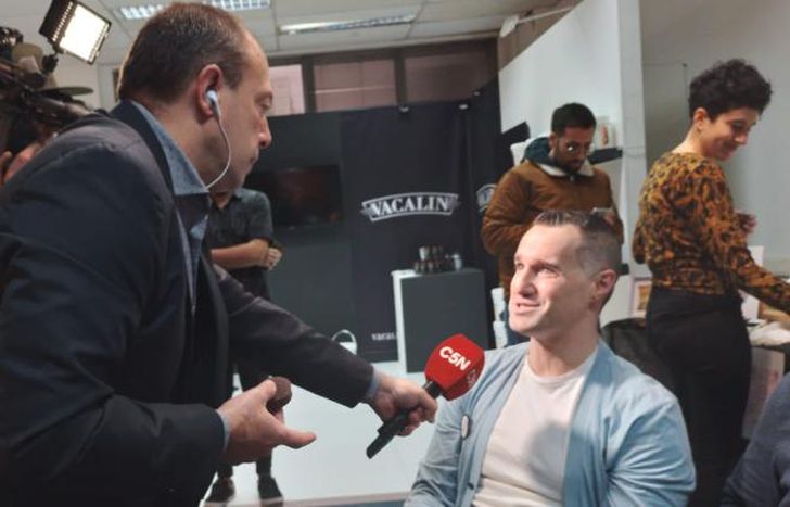 Entrevistado por todos los medios.