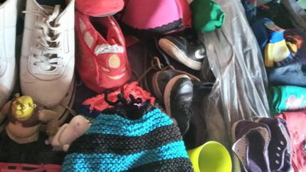 Algunas de las donaciones que irán para Lilian y su hijito.