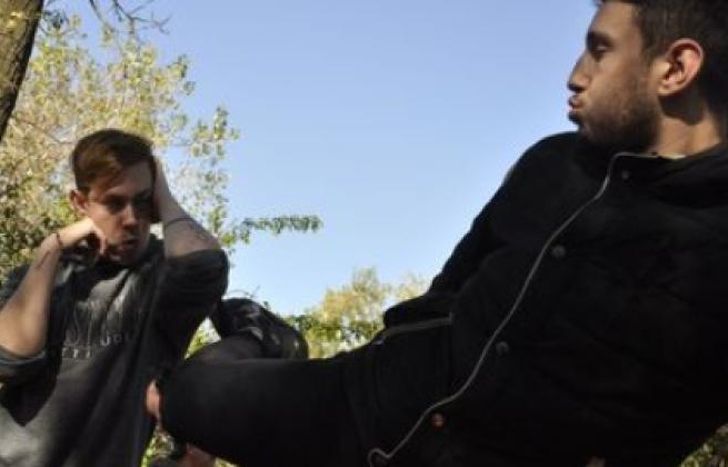 Ezequiel en plena práctica.