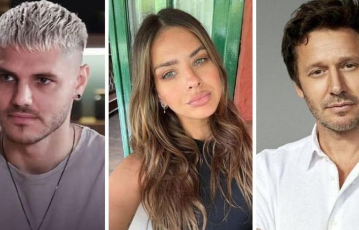 Mauro Icardi, la China Suárez y Benjamín Vicuña.