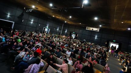 En el Teatro del Municipio hubo propuestas para los chicos y sus familias.