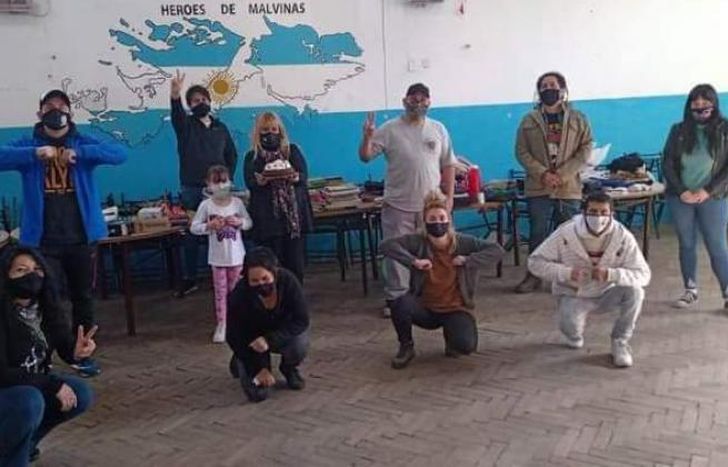 El equipo de la Sociedad de Fomento La Perla.