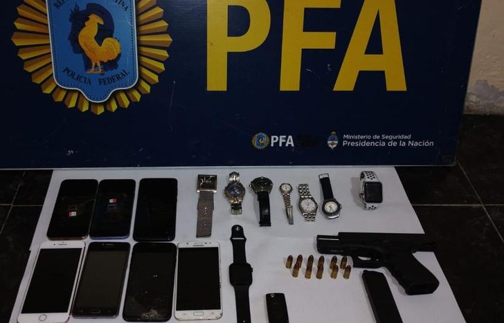 Los elementos incautados por la Policía Federal.