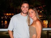 Carolina Calvagni con Nicolás Tagliafico.