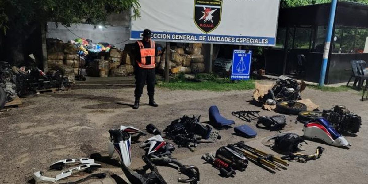 Las motopartes estaban en un camión que se dirigía a Jujuy.