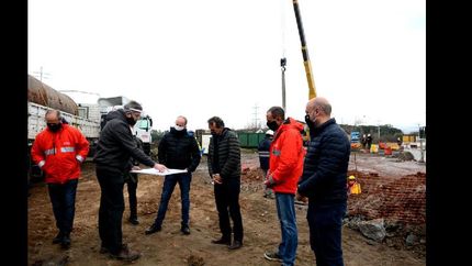 Martín y Katopodis recorrieron las obras reactivadas en Puente La Noria