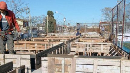 Los trabajos siguen adelante en el predio Javier Zanetti.