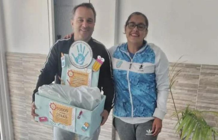 En la entrega de todo lo recaudado.