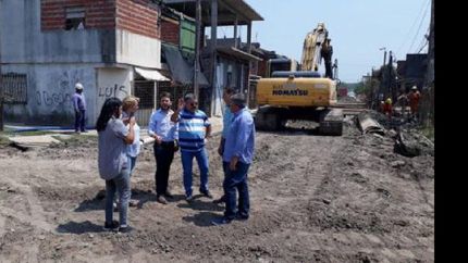 construyen el segundo tramo del aliviador del oeste en lamadrid