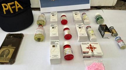 Algunas de las sustancias incautadas por la Policía Federal.