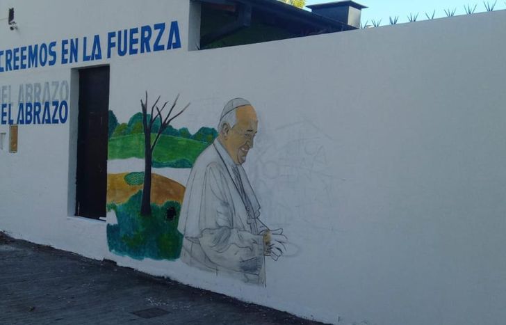 El mural está en proceso: una vez finalizado se hará la inauguración.