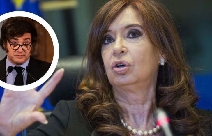 Cristina Kirchner chicanéo a Javier Milei con sus seguidores.
