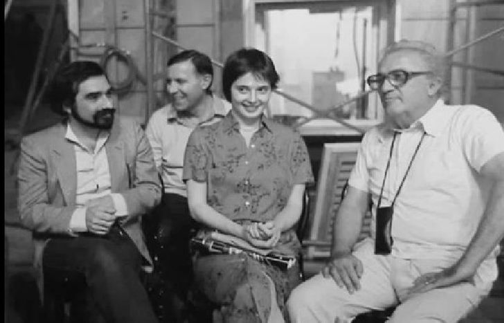 Martin Scorsese, Isabella Rossellini y Federico Fellini.