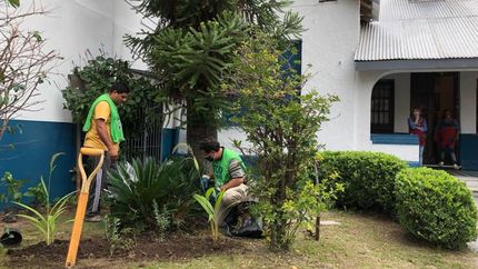 mejoran y pintan las instituciones del polo educativo de turdera