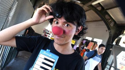 Axel hace presentaciones hace ya una década.