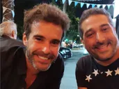 Nicolás Cabré y hermano.&nbsp;