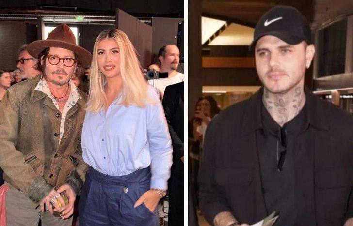 Johnny Depp con Wanda Nara y la bronca de Mauro Icardi.