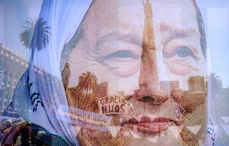 Un homenaje a Hebe de Bonafini.