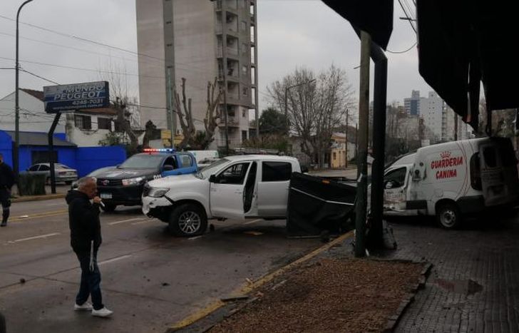 Ocurrió en la intersección de Alsina y Gallo.