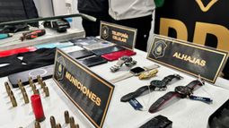 Parte del material secuestrado en poder de la banda de boqueteros.
