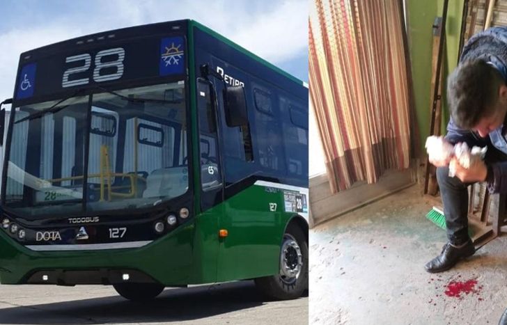 Un chofer de la línea 28 sufrió una brutal agresión.