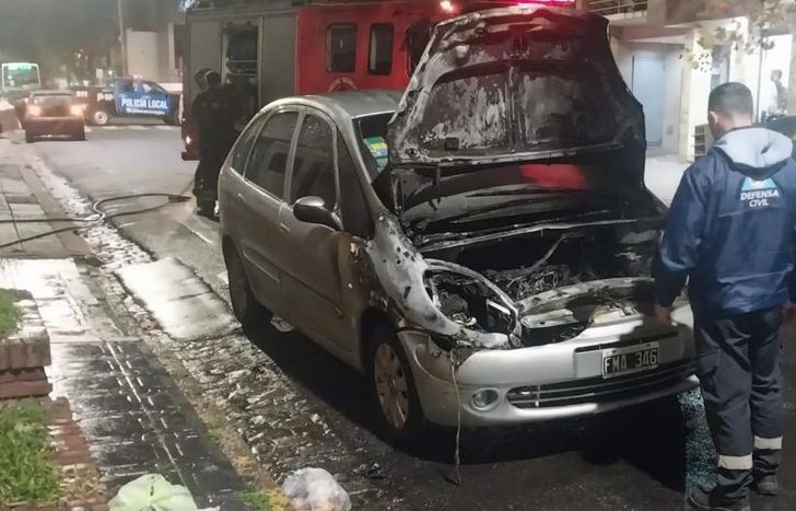 Así quedó el Citroën Picasso afectado por el siniestro.