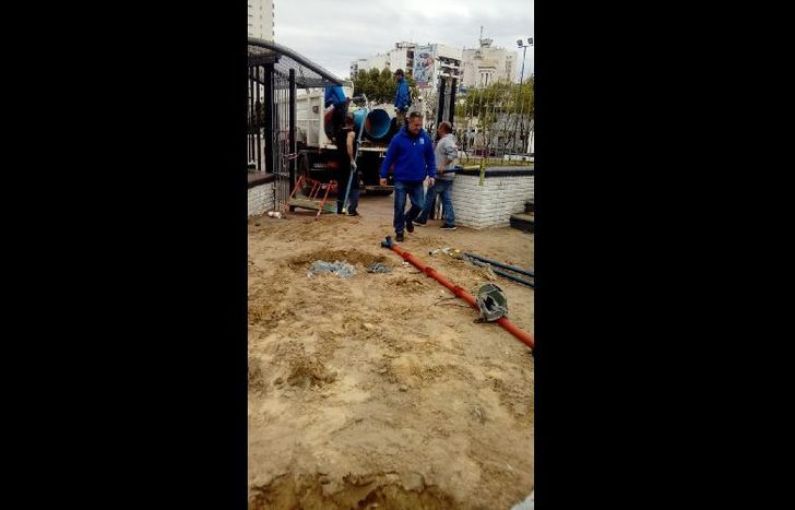 se quitó el antiguo arenero y habrá un material antigolpes.