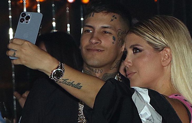 L-Gante y Wanda Nara, en otros tiempos.