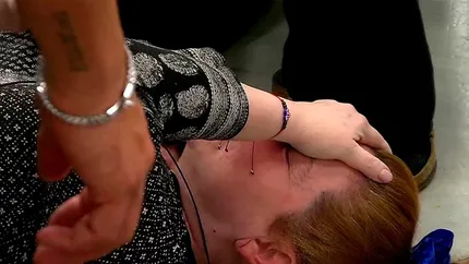 Andrea del Boca se cay+o en Gran Hermano.&nbsp;