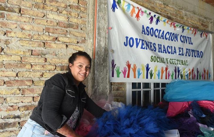 Romina sigue trabajando con su mente enfocada en la solidaridad.