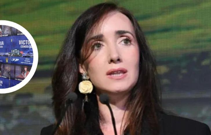 El Congreso fue empapelado con afiches de Victoria Villarruel.