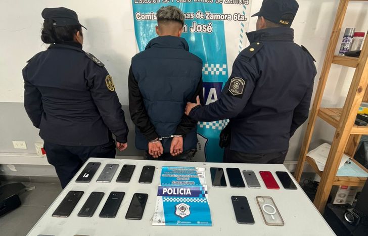 Detenido por robo bajo la modalidad motochorros.